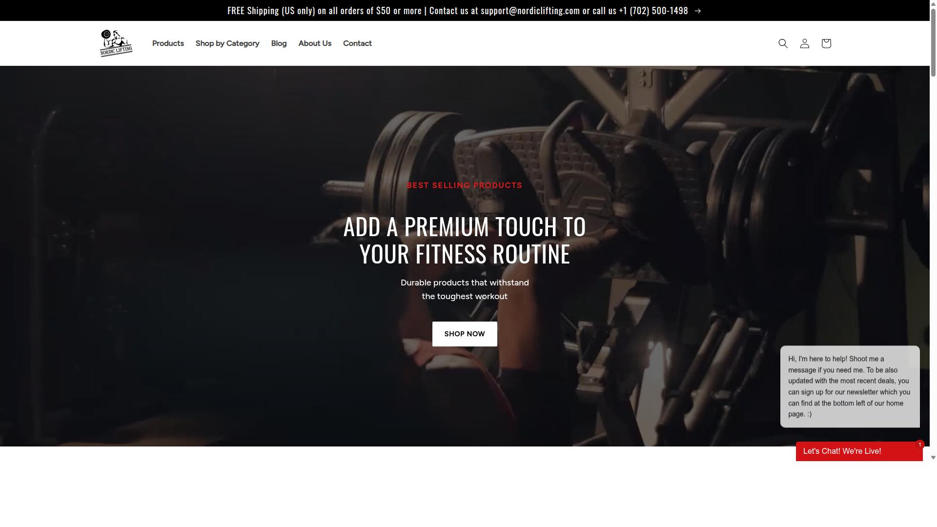 Nordic Lifting website